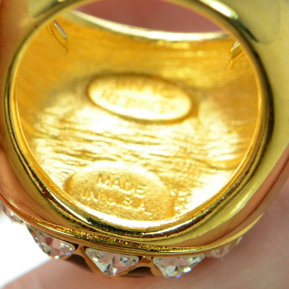 Kenneth Jay Lane Kjl Crystal Cocktail Ring - image 5